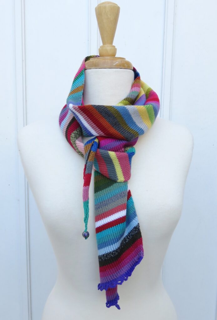 Stripes Long Point Scarf