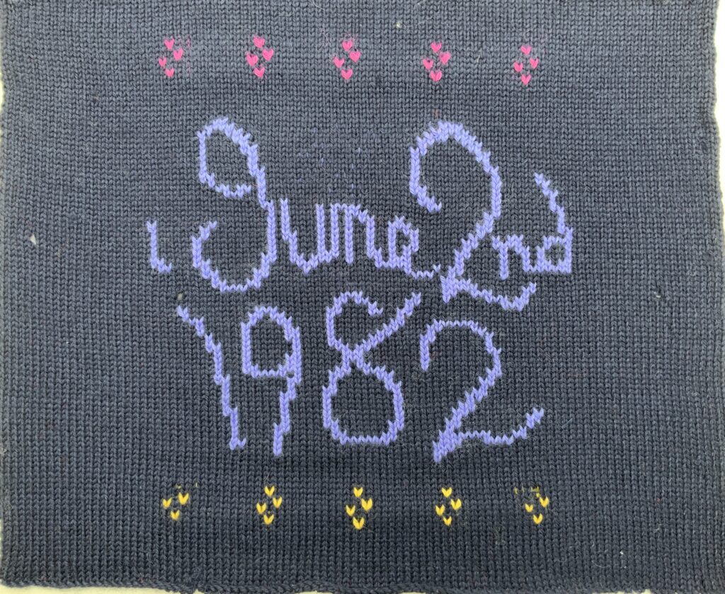 June 2 1982 Knit Piece